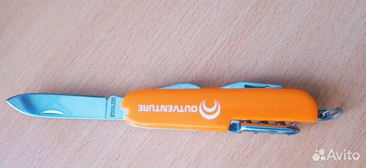 Нож складной туристический многофункциональный