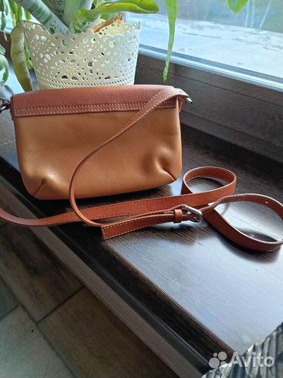 Сумка женская натуральная кожа коричневая