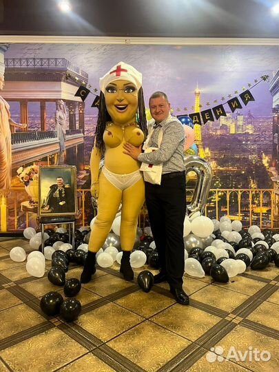 Шуточный стриптиз/ростовая кукла