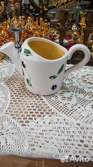 Винтаж лейка для цветов керамика Германия