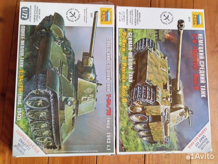 Сборные модели 1/ 72 танки бтт