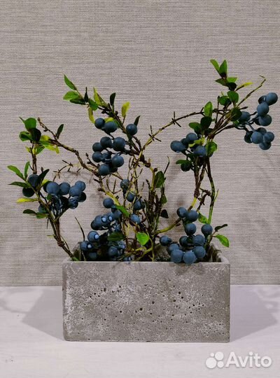 Декор. Искусственные цветы. Бетон. Лофт