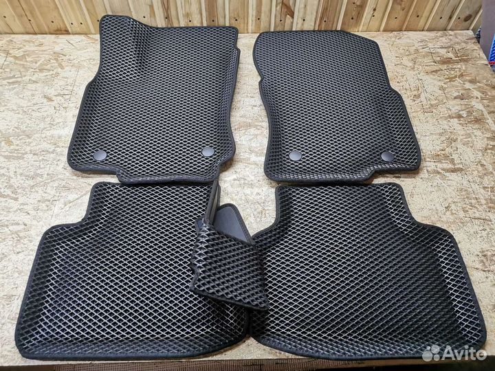 Эва коврики с бортами и 3D лапкой