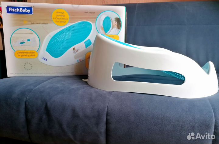 Горка лежак для купания малыша детская + термометр