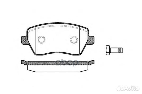 987 00 колодки дисковые п Nissan Micra 1.2i-1