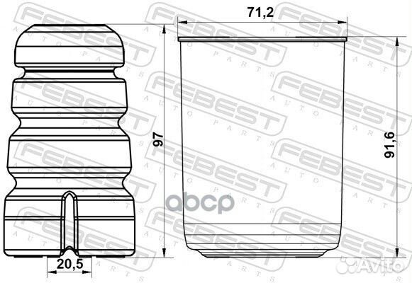 Комплект пылезащитный амортизаторов перед Febest