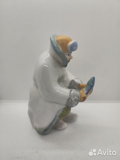 Статуэтка СССР Зимняя рыбалка