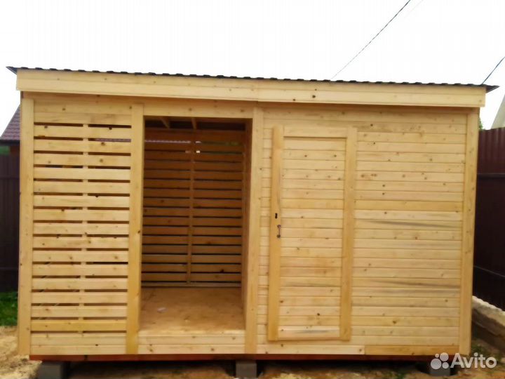 Хозблоки с дровником 4*2