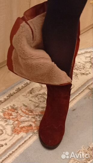 Сапоги женские зимние замшевые 40 размера