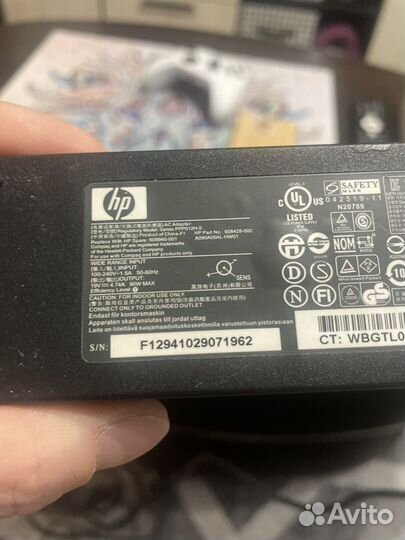 Блок питания для ноутбука hp