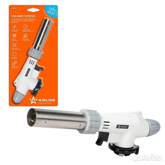 Горелка газовая с пьезоподжигом на цанговый баллон