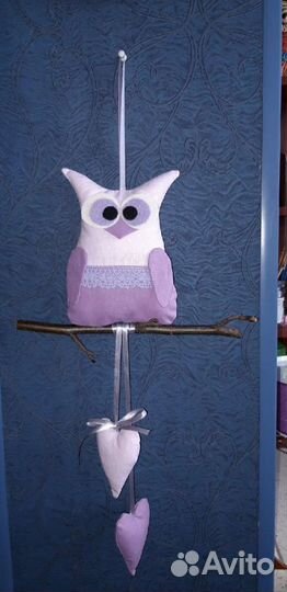 Сова подвеска декоративная