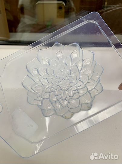 Форма пластиковая для мыла - Георгин