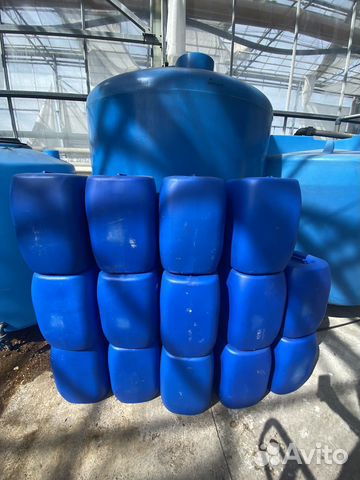 Канистры пластиковые стенка толстый бу 30л