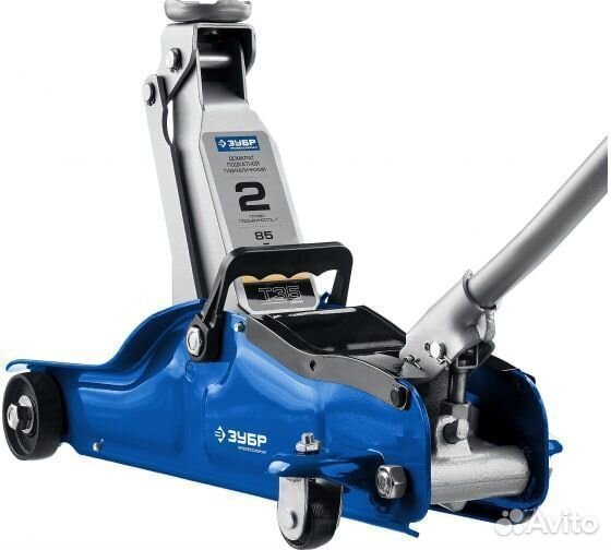 Подкатной домкрат зубр Т-35, 2т, 85-330 мм, в кейс