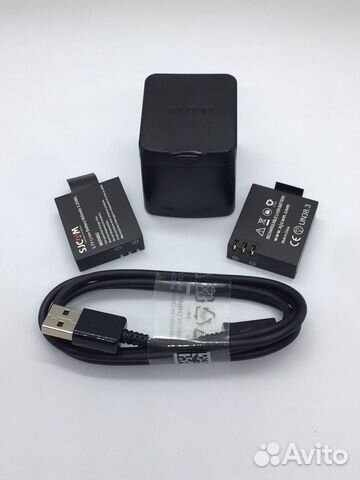 Зарядное с 2 аккум. sjcam SJ 4000,5000 M10,eken