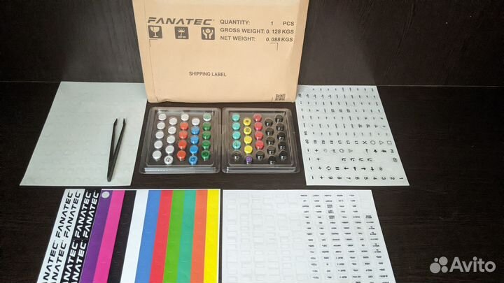 Fanatec Button Caps and Sticker Set