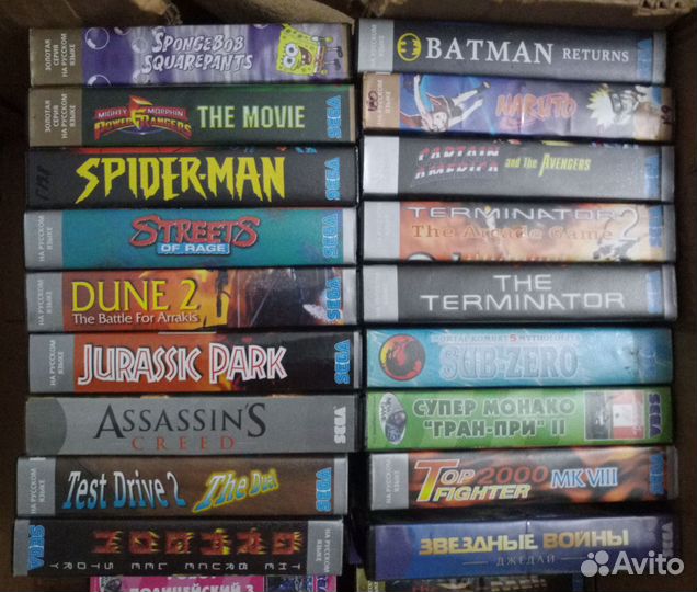 Картриджи для sega mega drive