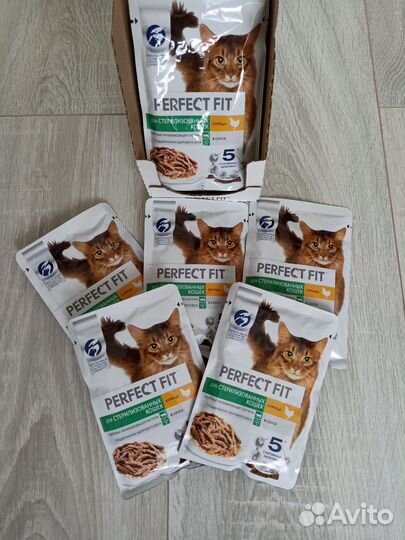 Сухой и влажный корм perfect FIT для кошек