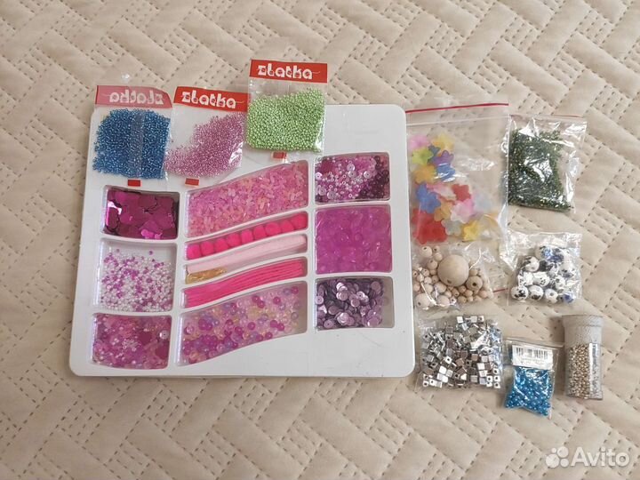 Набор для детского творчества, бисер, бусины