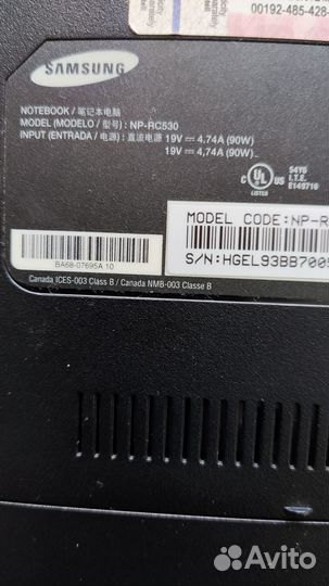 Ноутбук Samsung NP-RC530