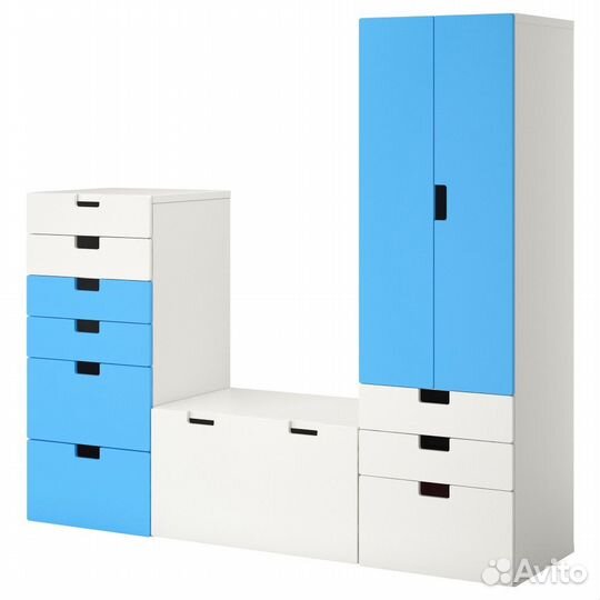 Икеа шкаф и стол скамья с ящиком детская мебель