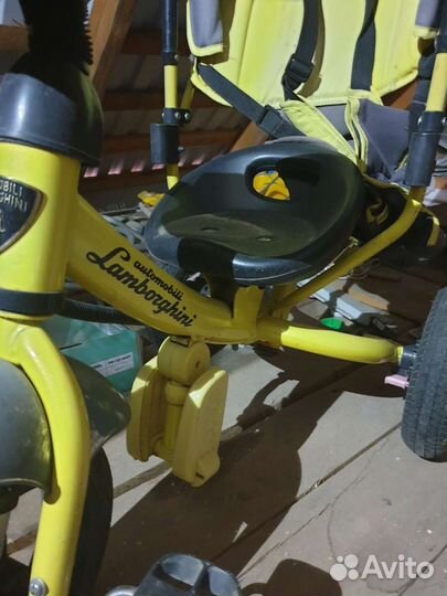 Детский трехколесный велосипед lamborghini