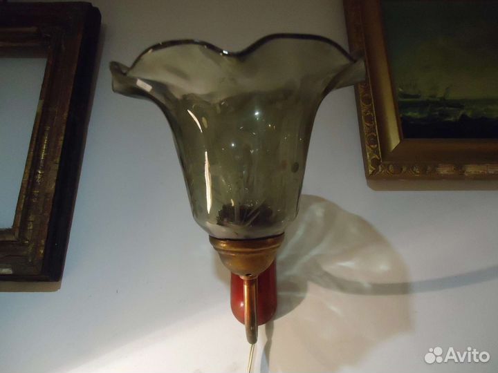 Винтажное настенное бра периода СССР в интерьер