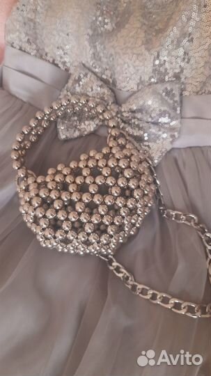 Сумка из бусин -сердце