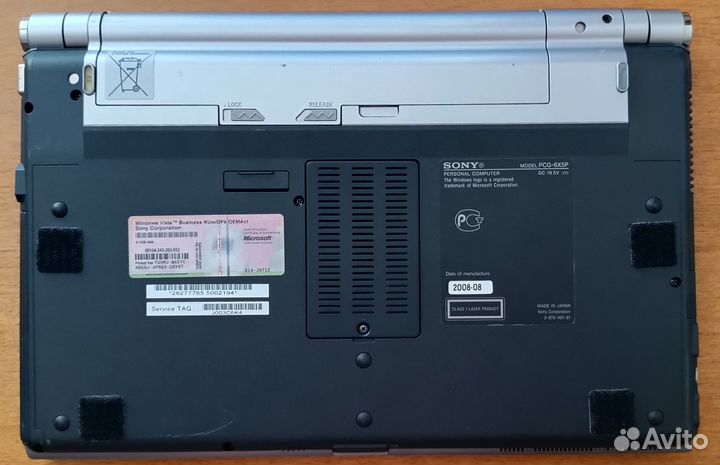 Ноутбук Sony Vaio PCG-6X5P