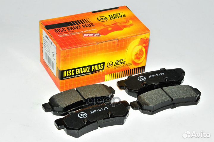 Колодки тормозные 2 JBP0378 Just Drive