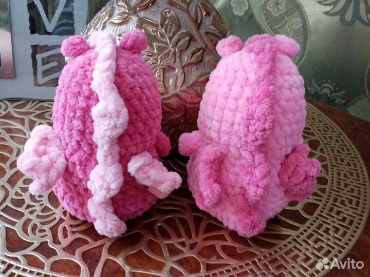 Вязаный дракоша ручная работа