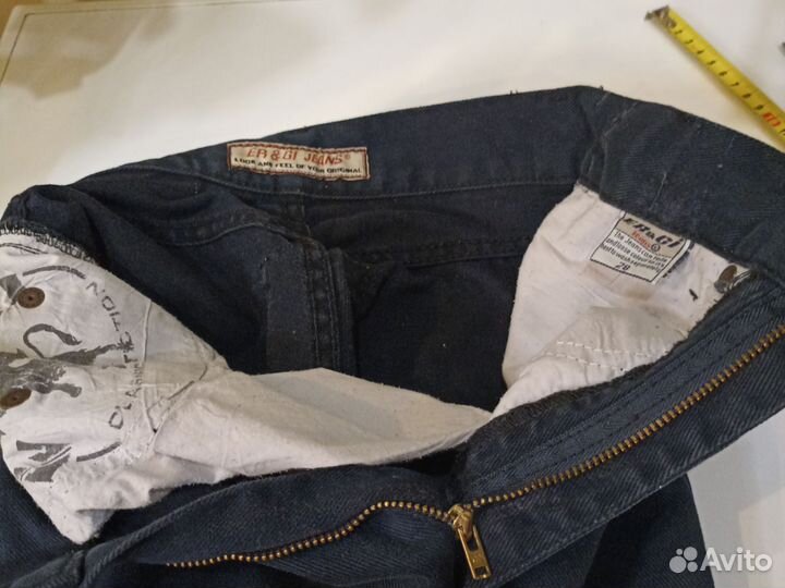 Джинсы хлопок на мальчика синие 8-9 лет