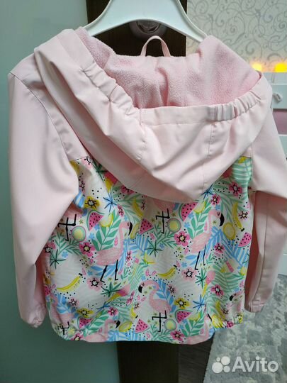 Ветровка на флисе для девочки 116