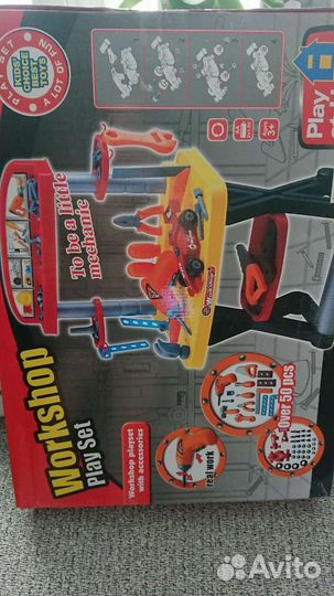 Детский верстак с инструментами