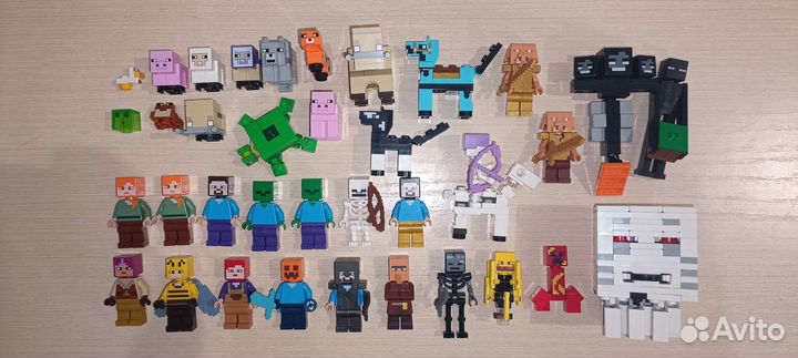 Lego Minecraft минифигурки и аксессуары