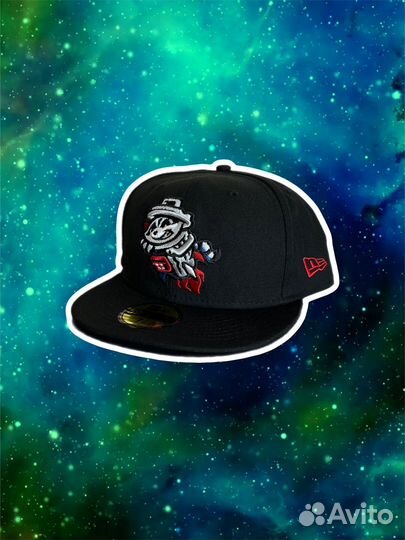 Бейсболка new era принт енот ракета 7 7/8 62,5