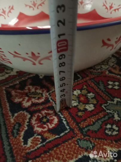 Тазик эмалированный Китай.Винтаж