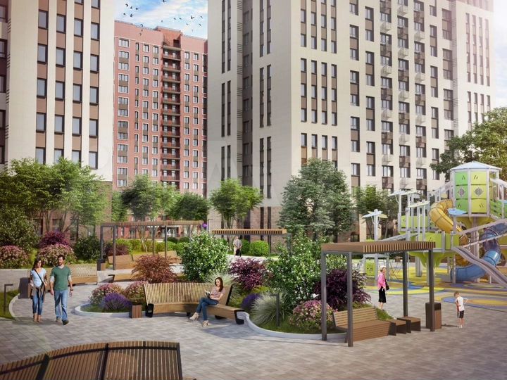 2-к. квартира, 59,6 м², 6/17 эт.