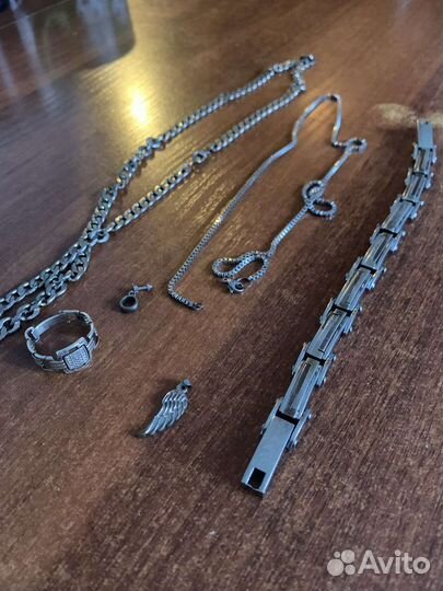 Серебрянные браслеты цепи,сталь