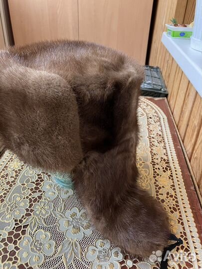 Норковая шапка мужская