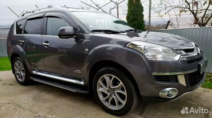 Пороги алюминиевые Bosphorus для Nissan X-Trail 2015-2024