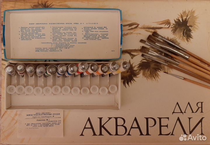 Акварельные краски Нева. Новые