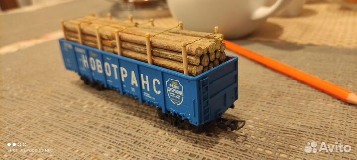 Имитация груза брёвен для полувагона масштаб HO