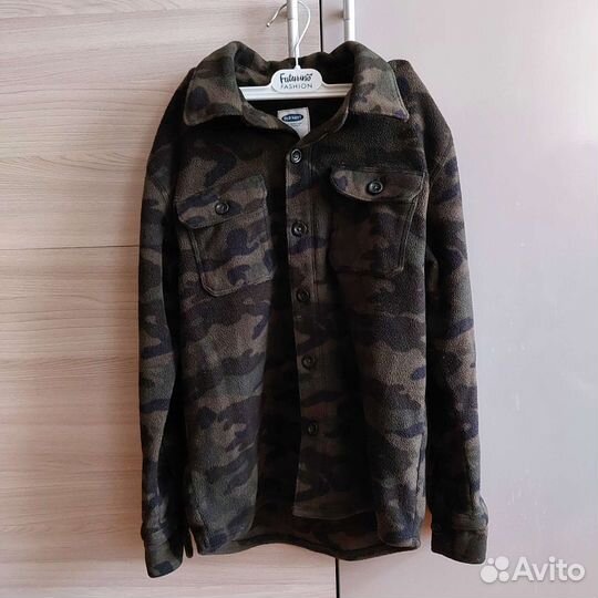 Рубашка для мальчика 128, утеплённая