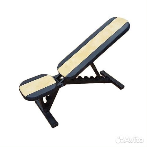 Скамья для жима 350 кг многофункциональная жёлтая