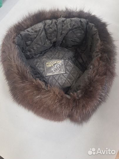 Норковая шапка мужская