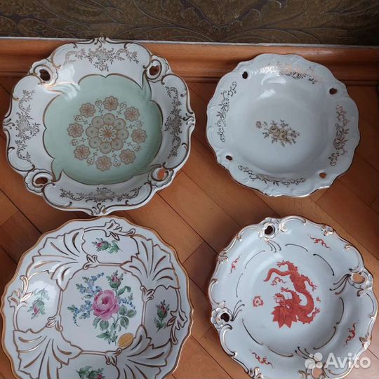 Старинные тарелки, винтаж