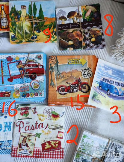 Салфетки для декупажа 170шт