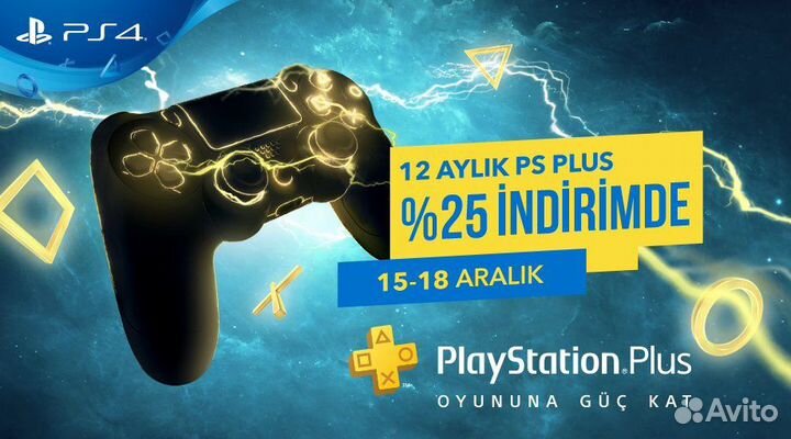 Подписка PS Plus на 365 дней